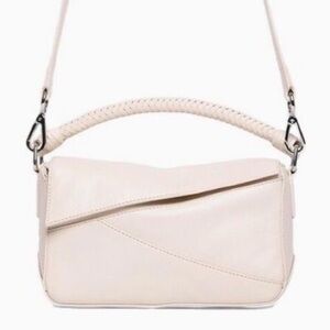 Walter Baker Woven Handle Jagger Leather Crossbody Bag